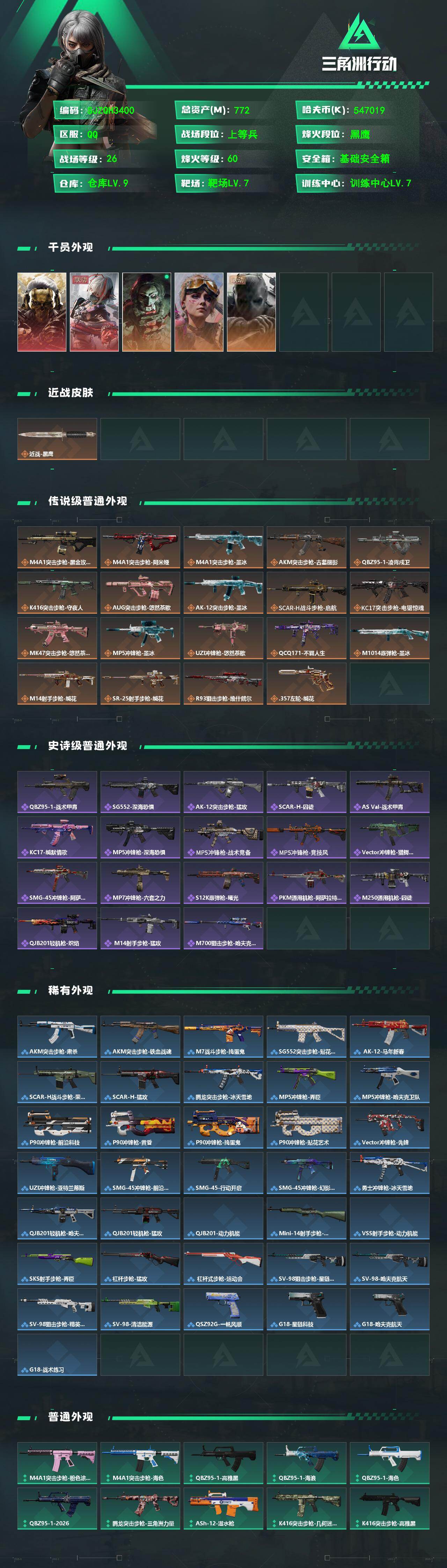 SJZQM4207454三角洲行动账号详情图3 SJZQM4207454三角洲行动账号详情图3