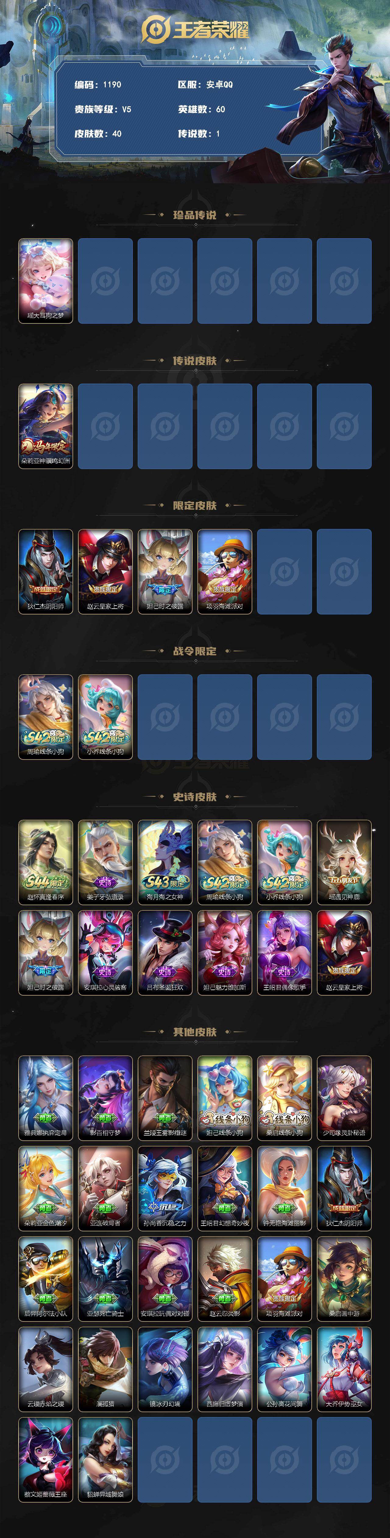 WZLX4497885王者荣耀账号详情图2
