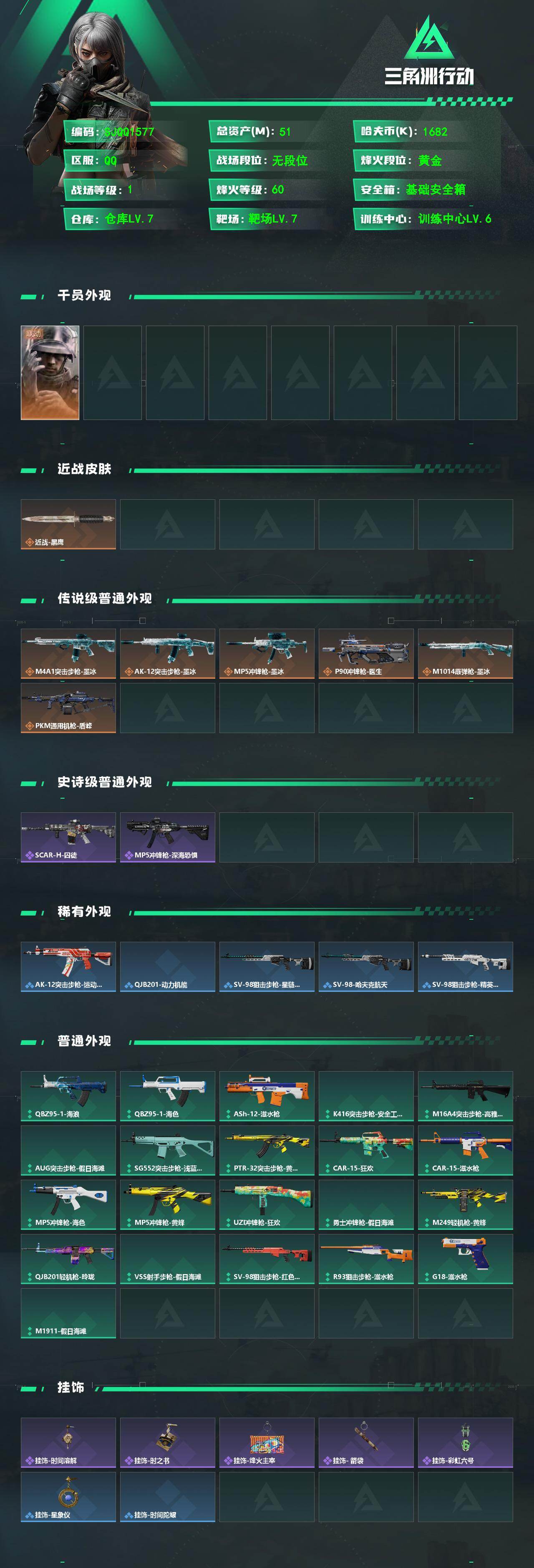 SJZEY4208791三角洲行动账号详情图2 SJZEY4208791三角洲行动账号详情图2