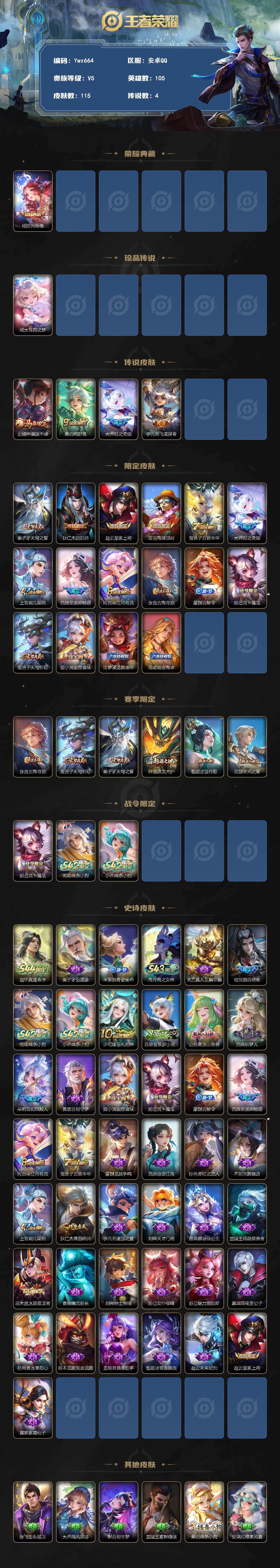 WZQM4512342王者荣耀账号详情图3