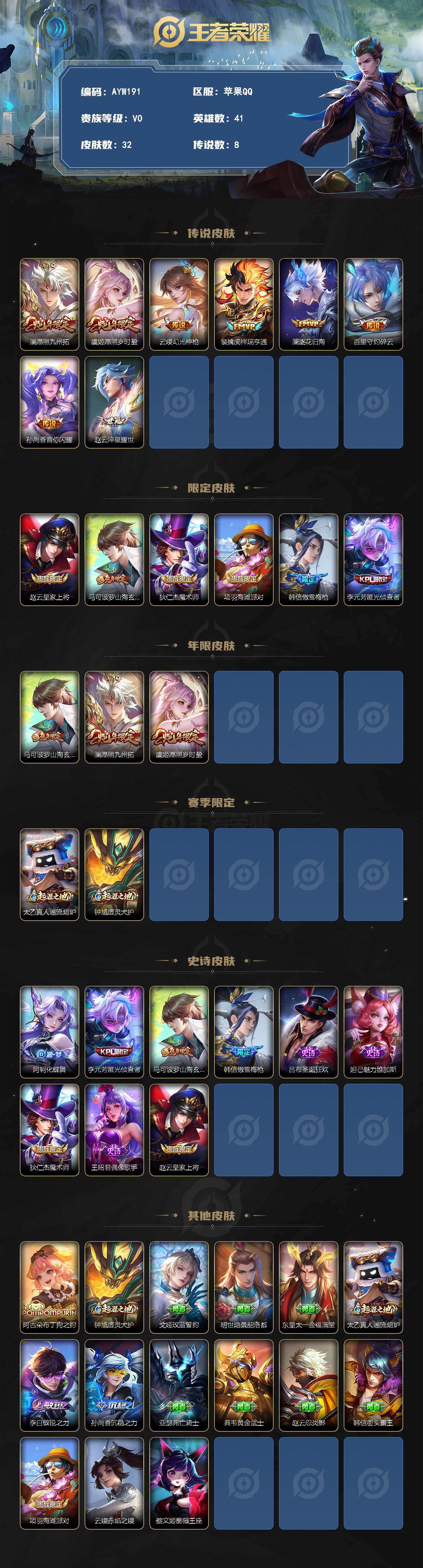 WZLE4499512王者荣耀账号详情图2