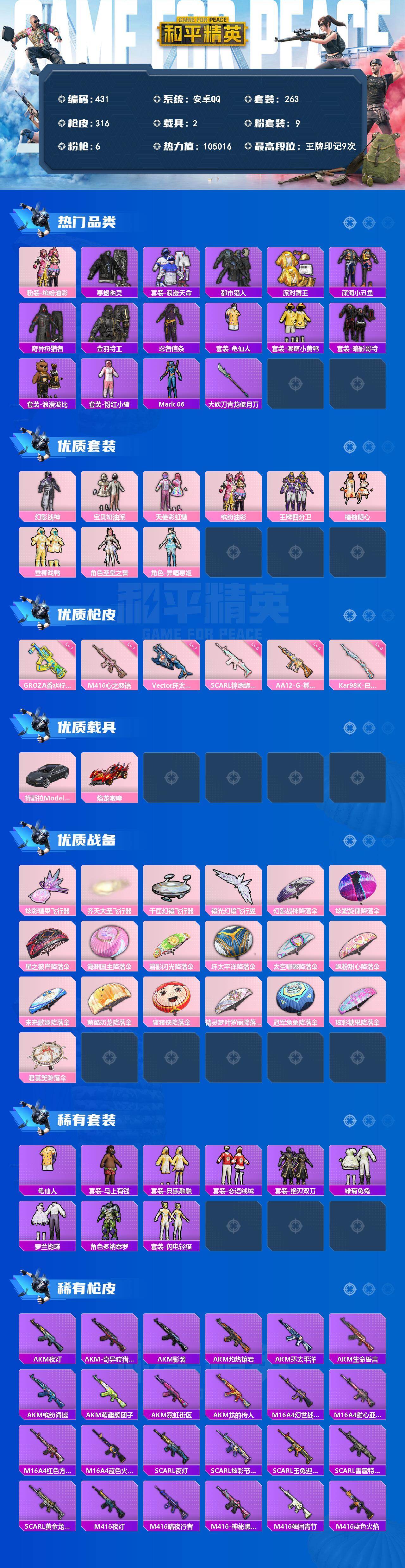 HPQM4299083和平精英账号详情图4