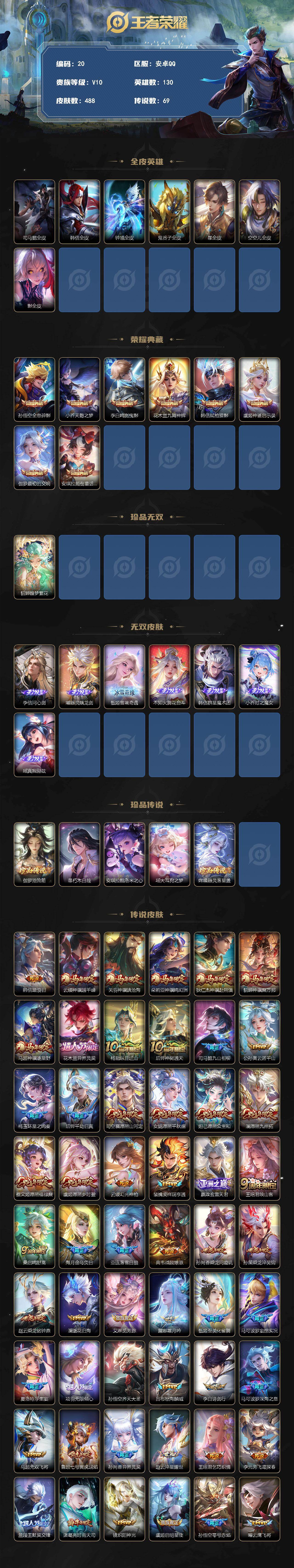 WZMMN4605040王者荣耀账号详情图3