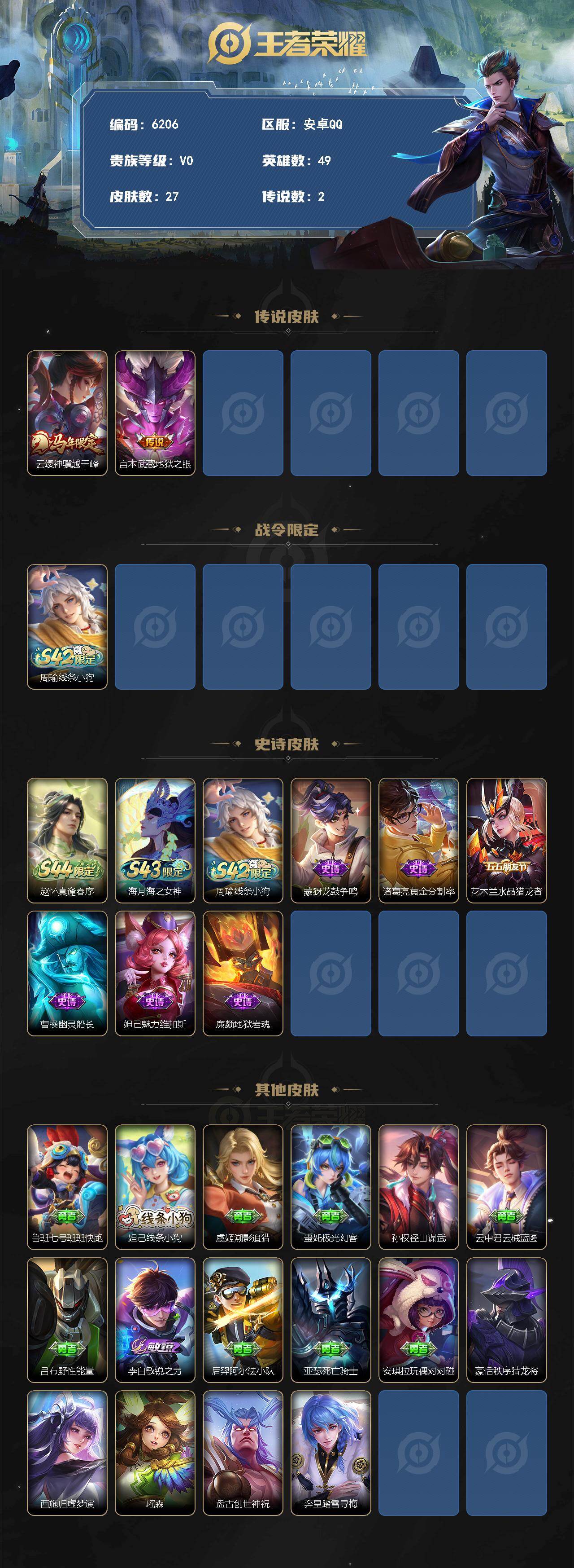 WZJZ4515531王者荣耀账号详情图2
