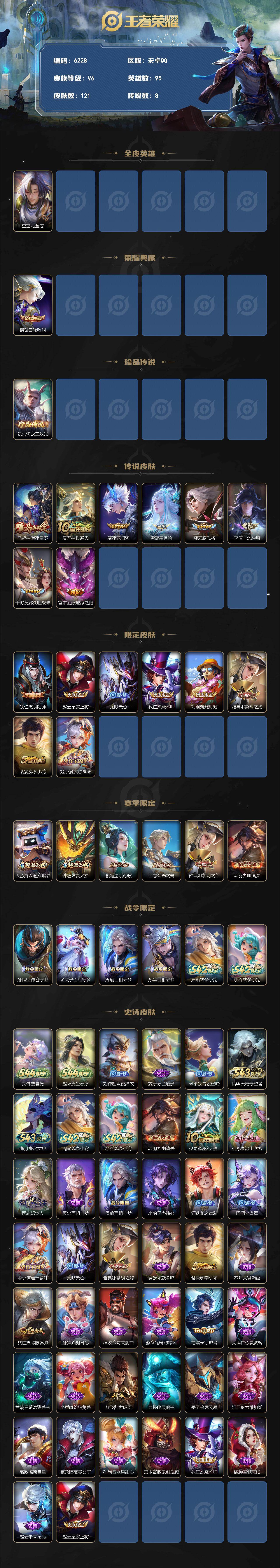 WZJZ4519387王者荣耀账号详情图2