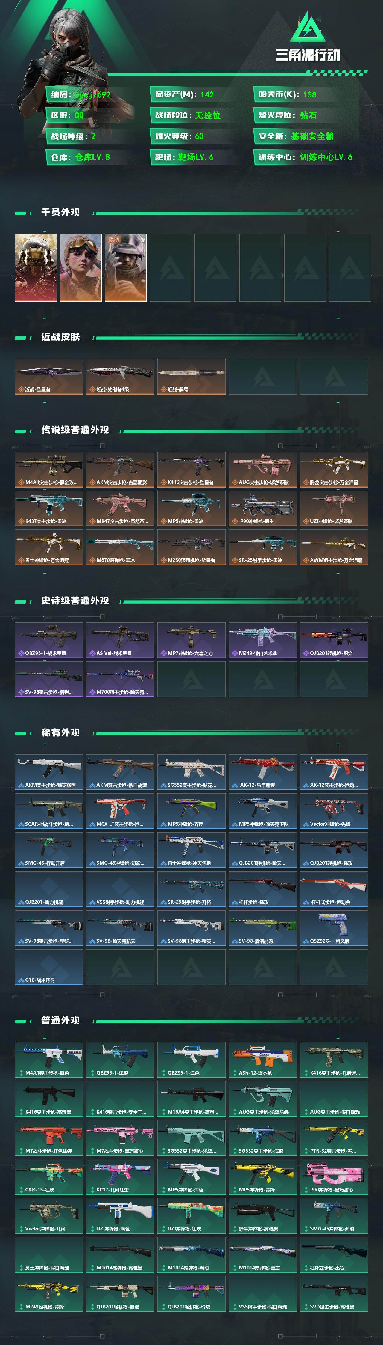 SJZQM4212648三角洲行动账号详情图3 SJZQM4212648三角洲行动账号详情图3