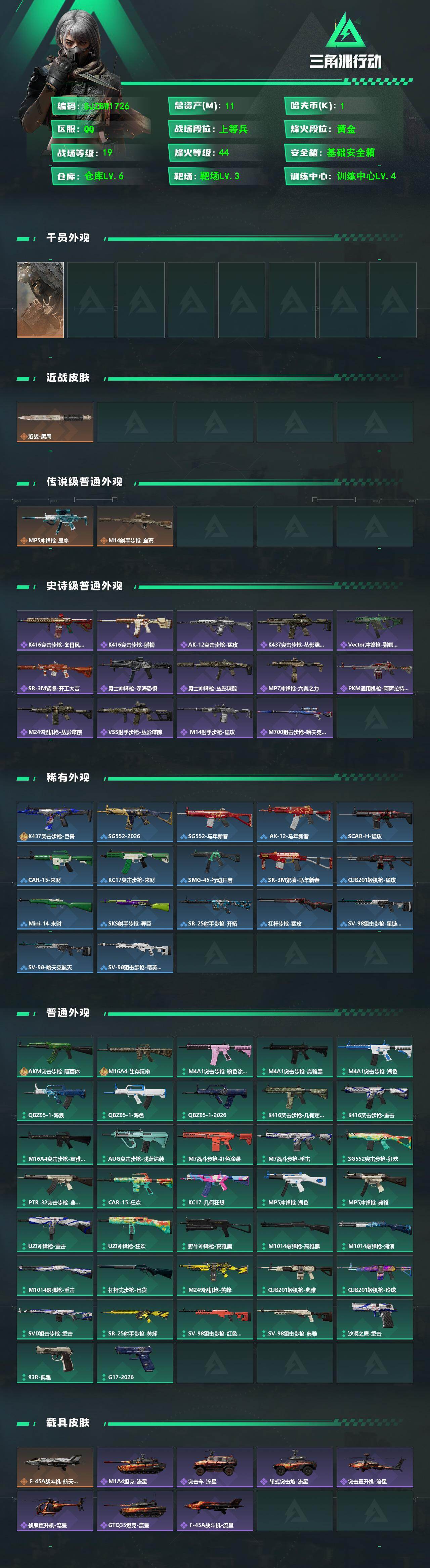 SJZEY4214372三角洲行动账号详情图2