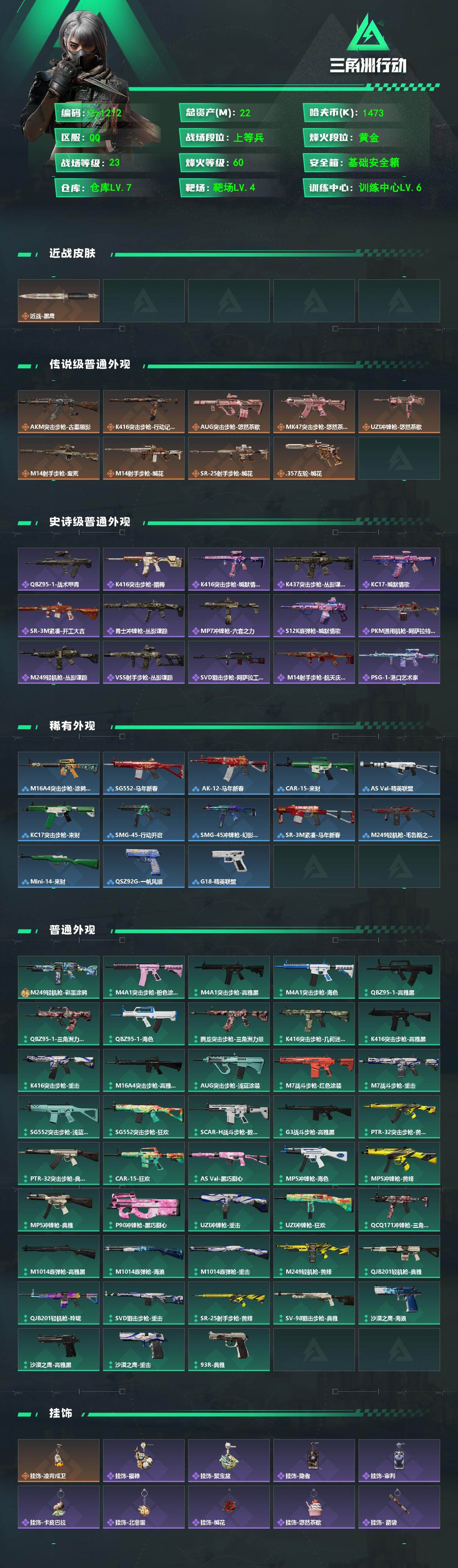 SJZYYT4217008三角洲行动账号详情图2 SJZYYT4217008三角洲行动账号详情图2