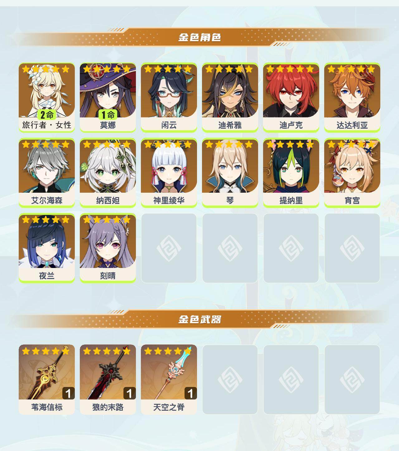 YSEY49428原神账号详情图3