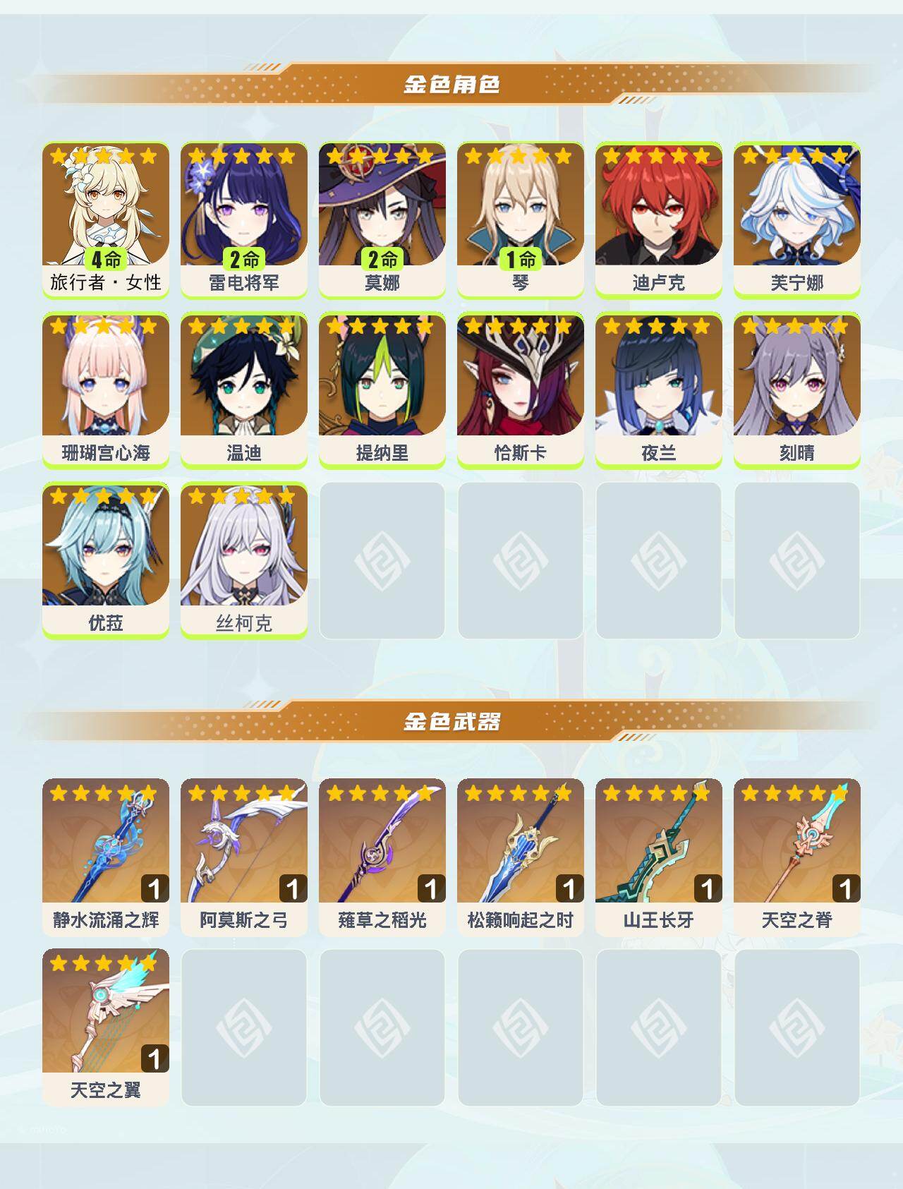 YSEY49443原神账号详情图3