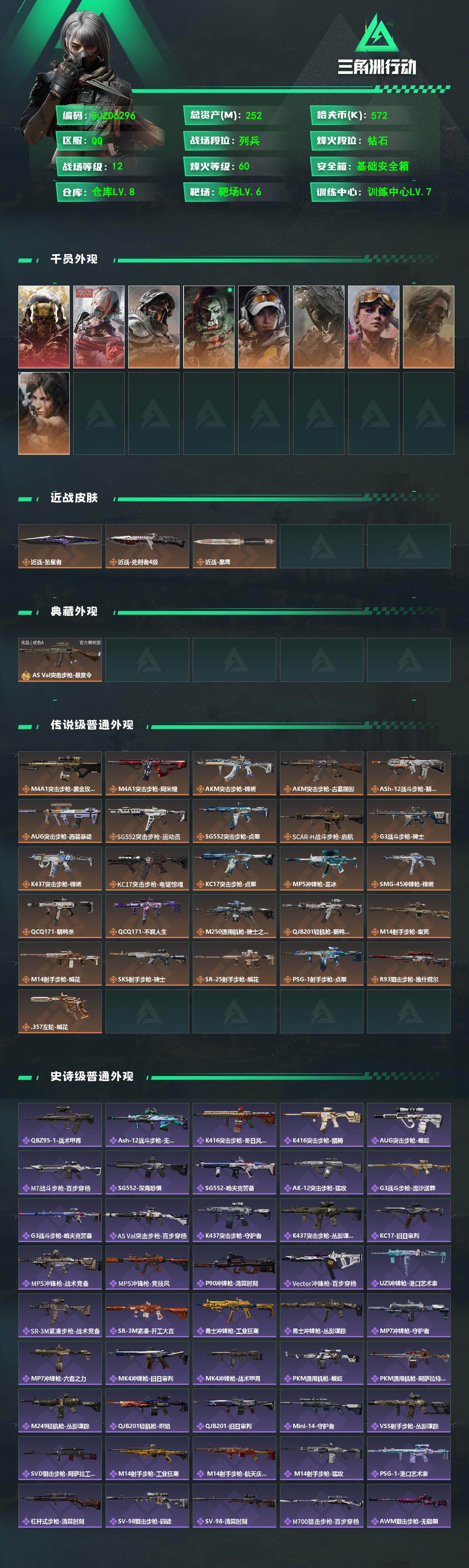 SJZEY4217423三角洲行动账号详情图2 SJZEY4217423三角洲行动账号详情图2