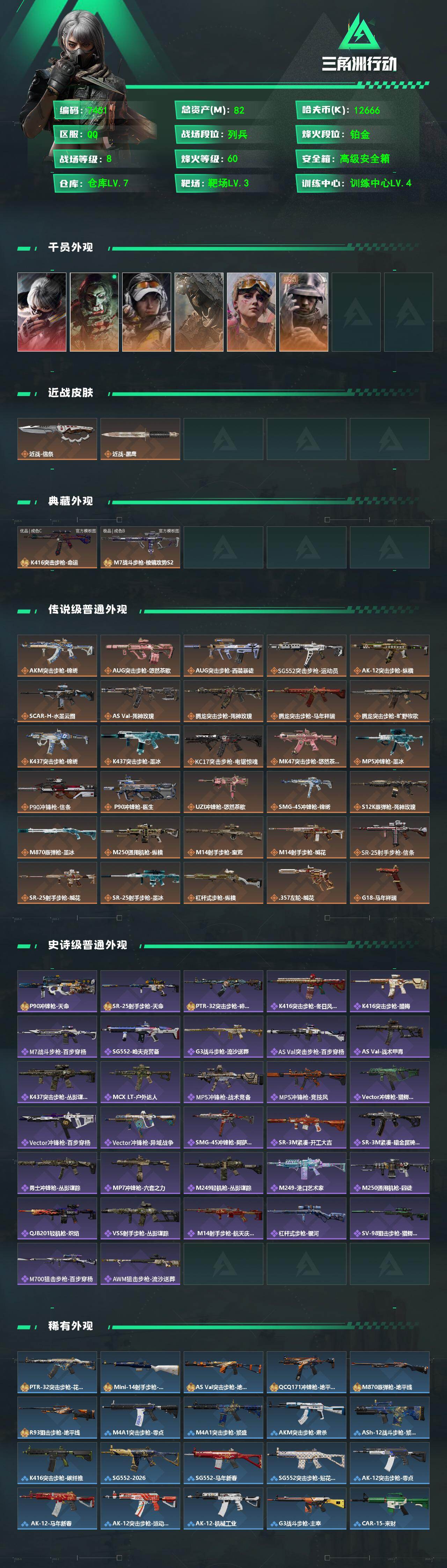 SJZMMN4245094三角洲行动账号详情图4 SJZMMN4245094三角洲行动账号详情图4