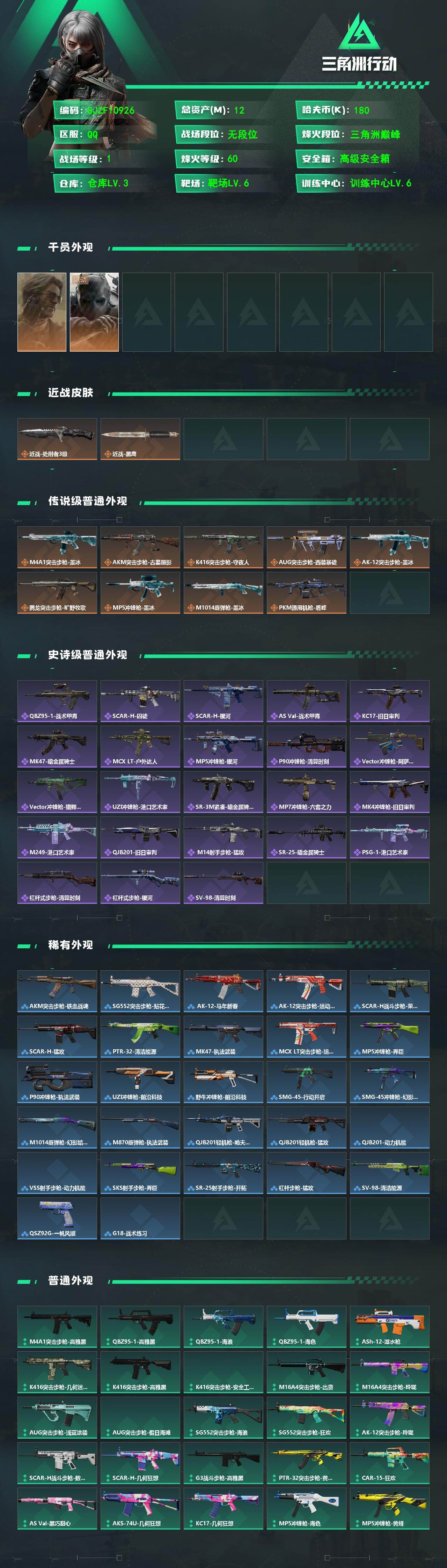 SJZEY4220468三角洲行动账号详情图2 SJZEY4220468三角洲行动账号详情图2