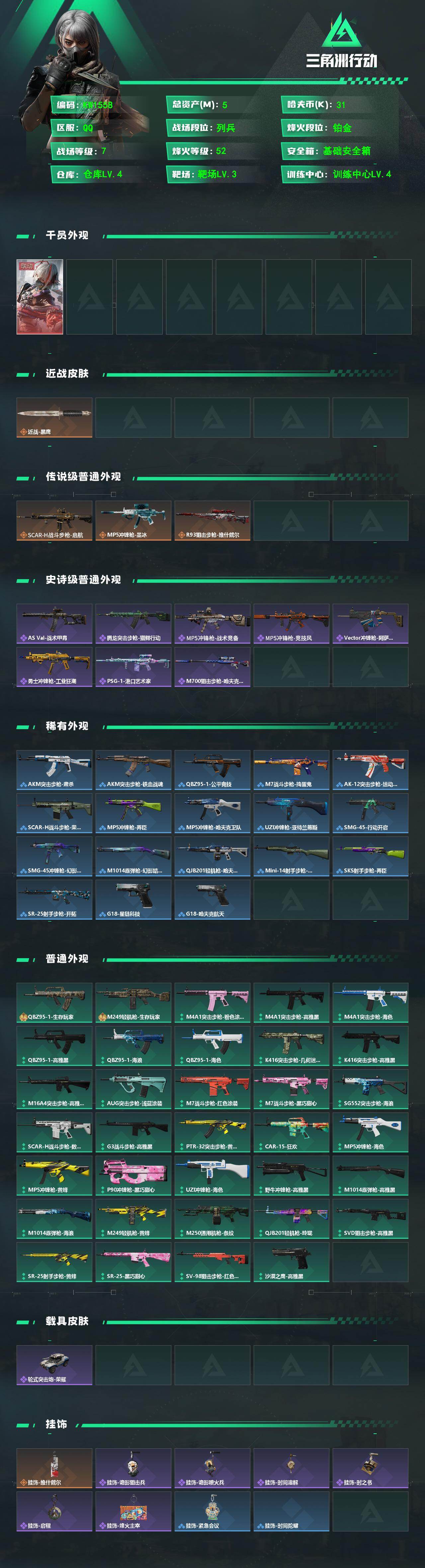 SJZEY4220993三角洲行动账号详情图3