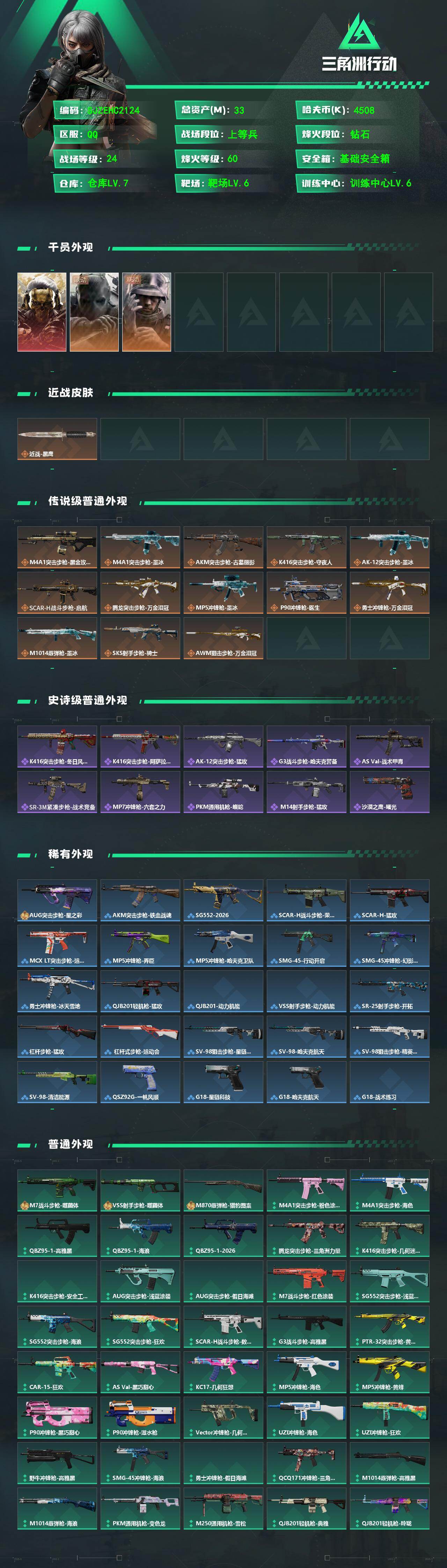 SJZEY4222190三角洲行动账号详情图2 SJZEY4222190三角洲行动账号详情图2