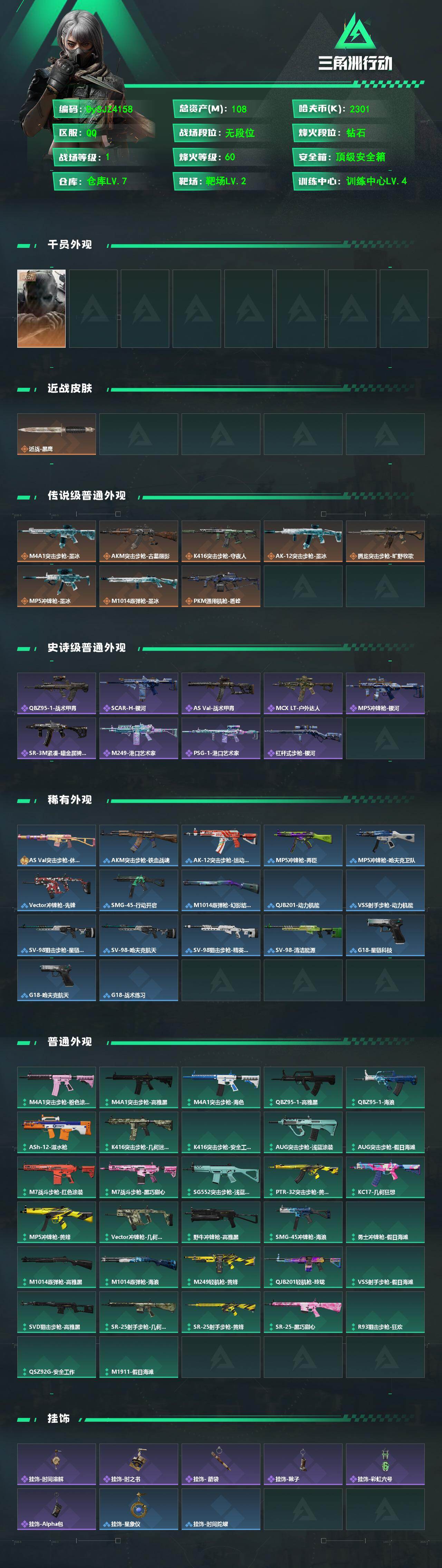 SJZYYT4224041三角洲行动账号详情图2 SJZYYT4224041三角洲行动账号详情图2