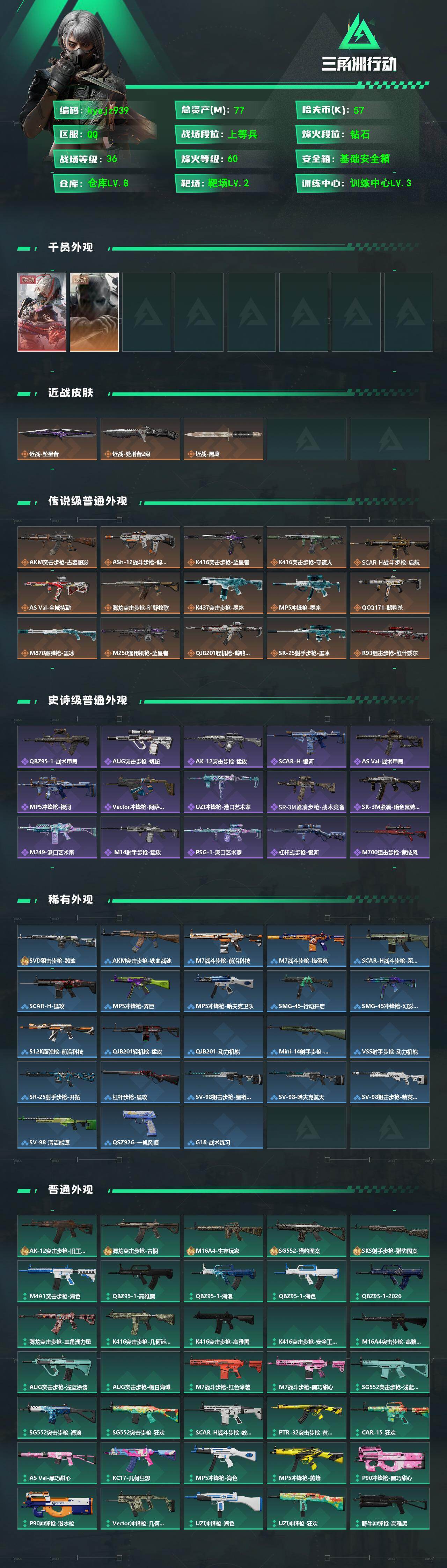 SJZQM4224355三角洲行动账号详情图3