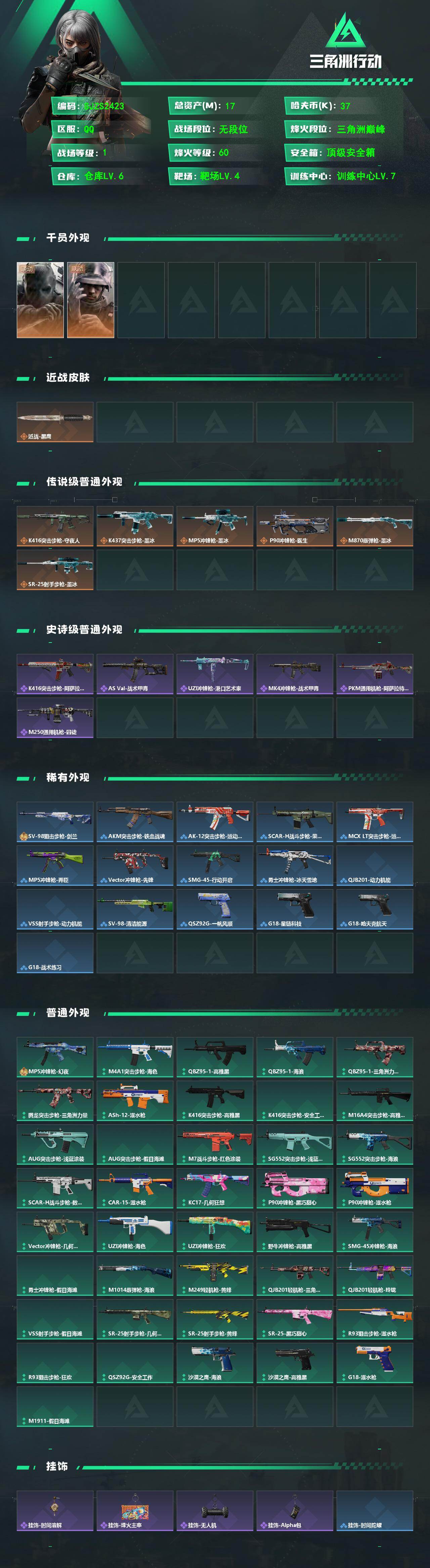 SJZEY4224279三角洲行动账号详情图2 SJZEY4224279三角洲行动账号详情图2