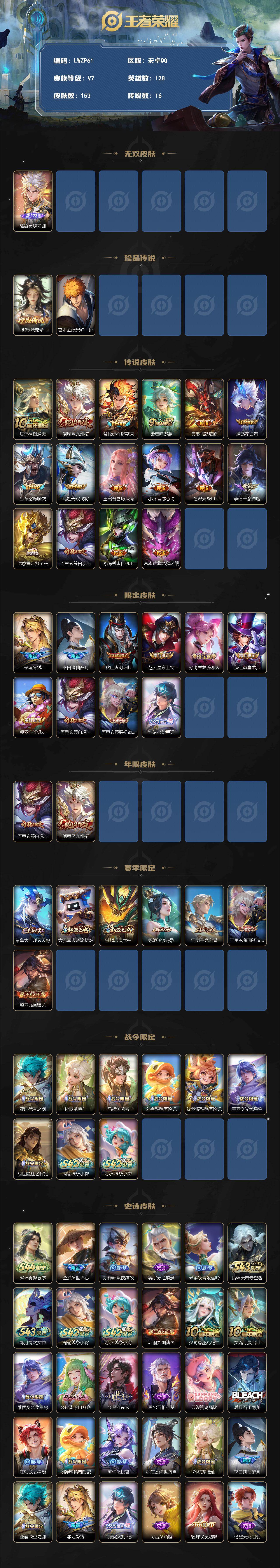 WZLX4544559王者荣耀账号详情图2