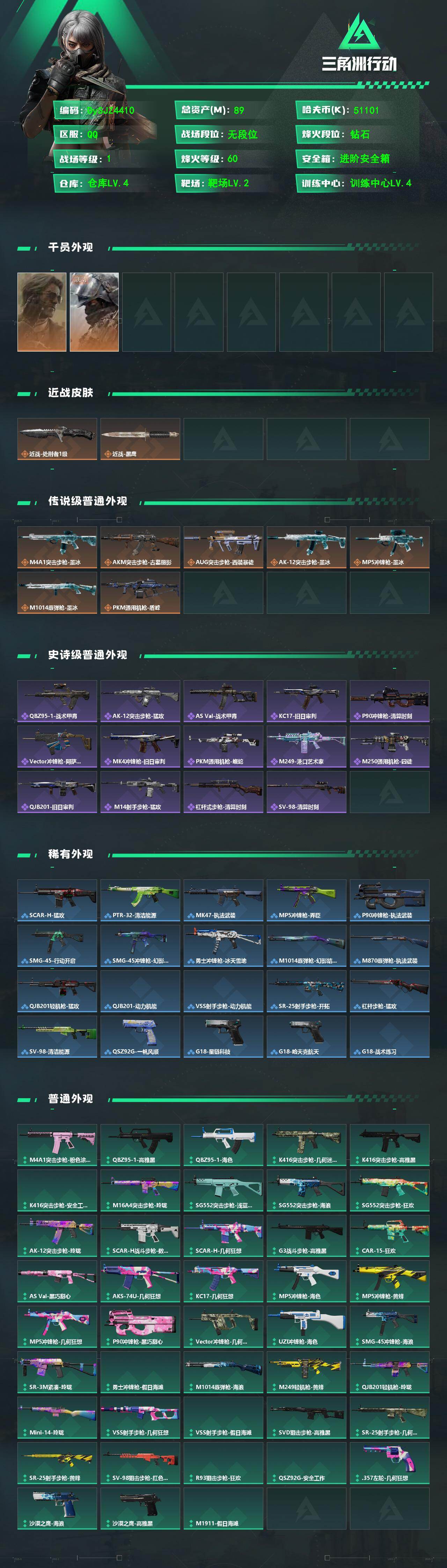 SJZYYT4232045三角洲行动账号详情图2 SJZYYT4232045三角洲行动账号详情图2