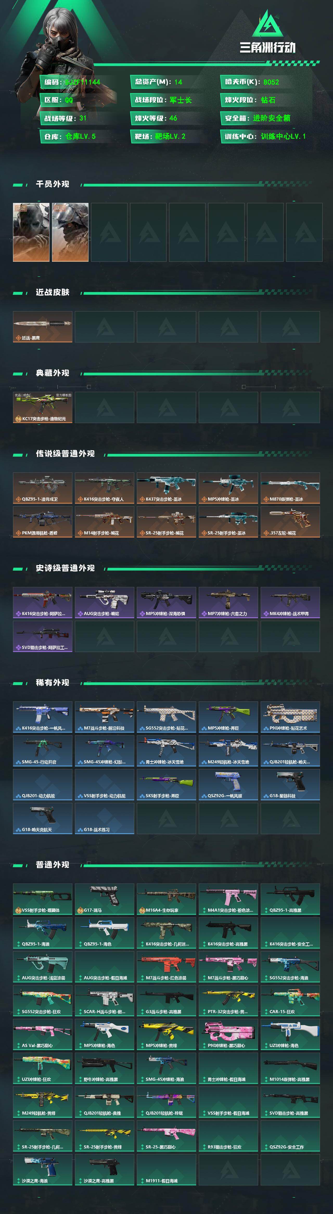 SJZEY4232411三角洲行动账号详情图2