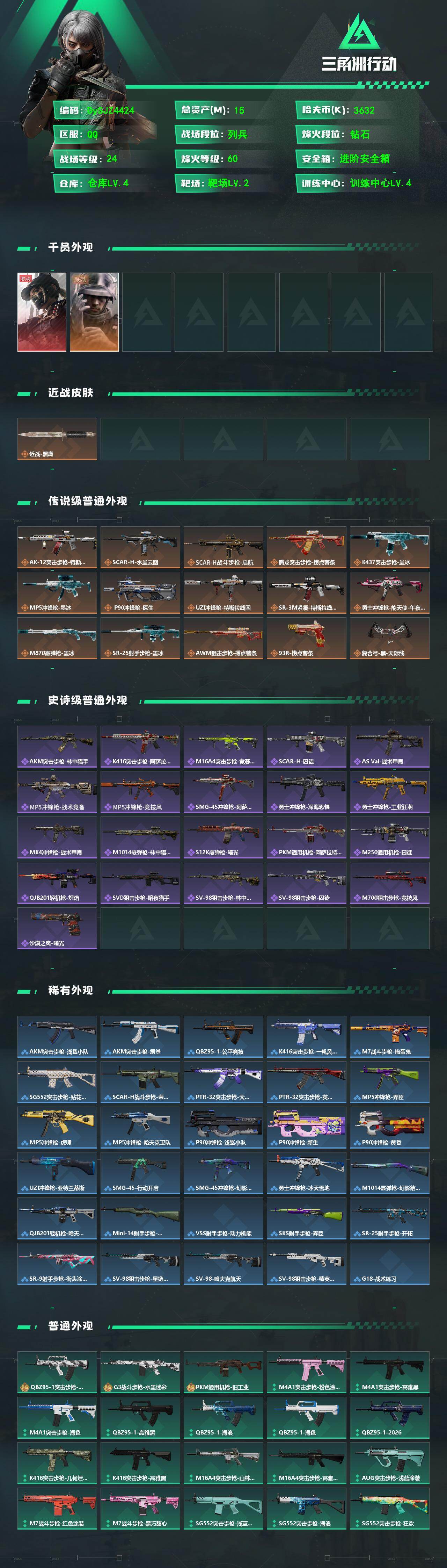 SJZYYT4232101三角洲行动账号详情图2 SJZYYT4232101三角洲行动账号详情图2