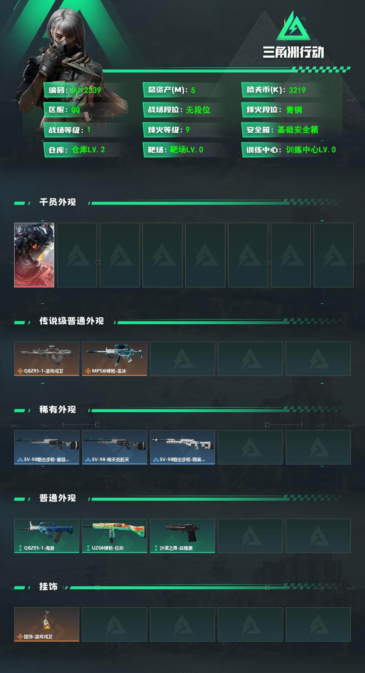 SJZEY4232360三角洲行动账号详情图2 SJZEY4232360三角洲行动账号详情图2