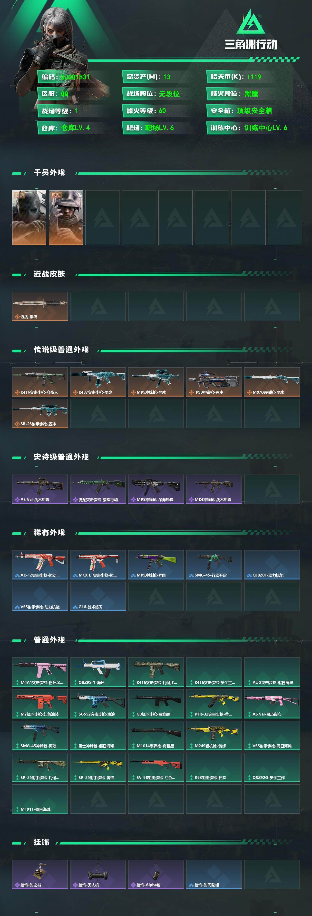 SJZEY4232908三角洲行动账号详情图2
