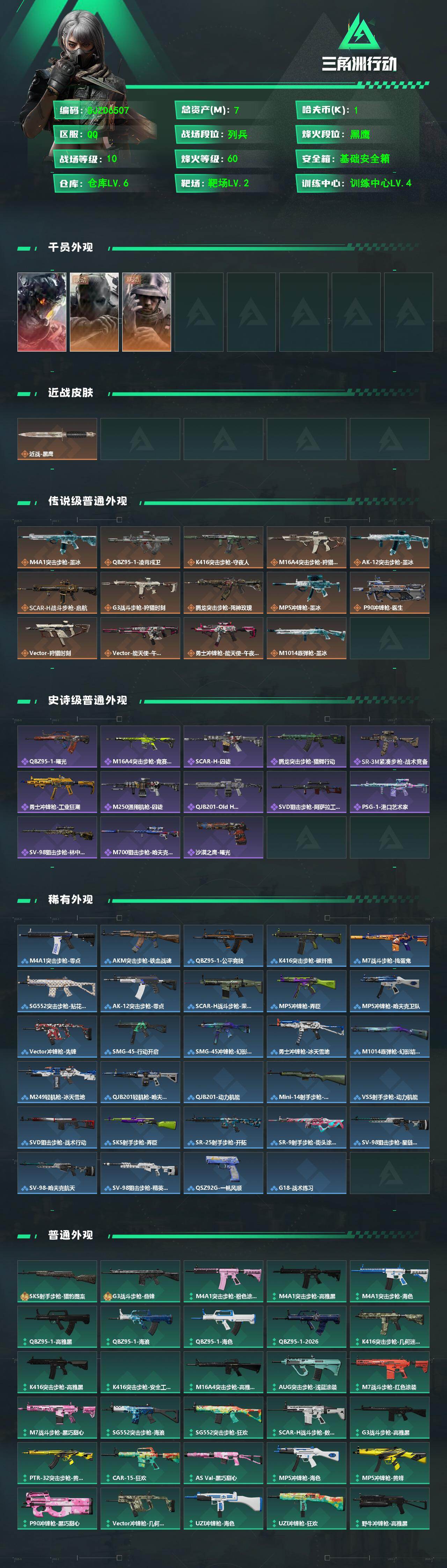 SJZEY4234007三角洲行动账号详情图2 SJZEY4234007三角洲行动账号详情图2