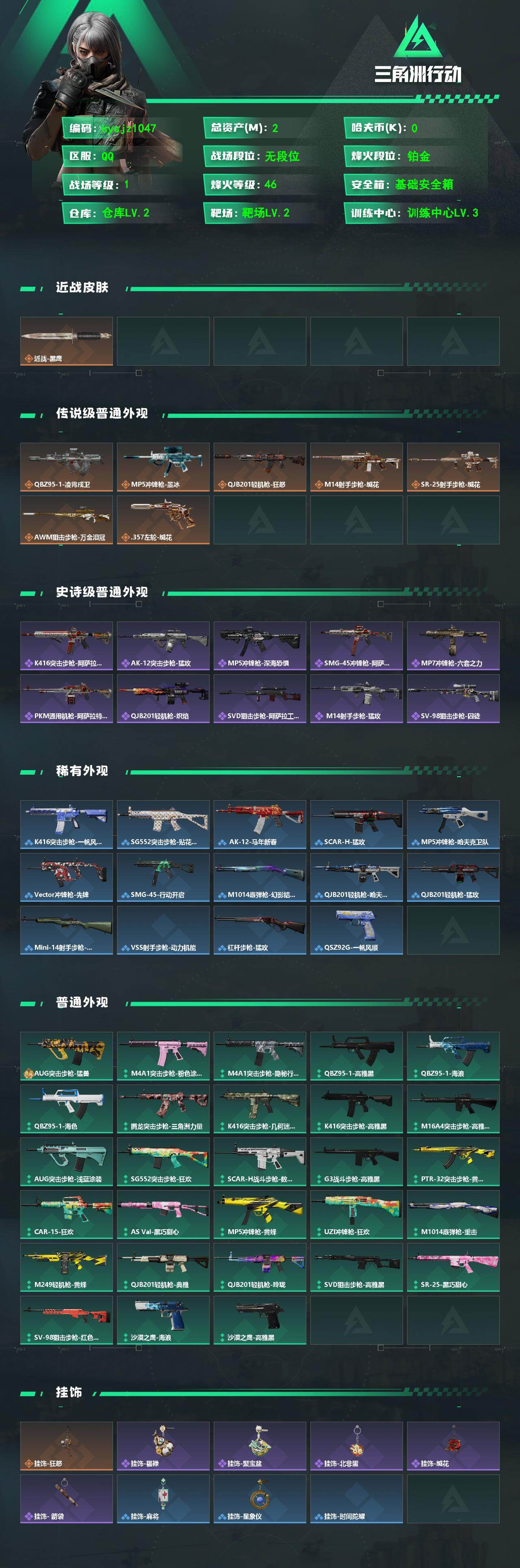 SJZQM4233203三角洲行动账号详情图3 SJZQM4233203三角洲行动账号详情图3
