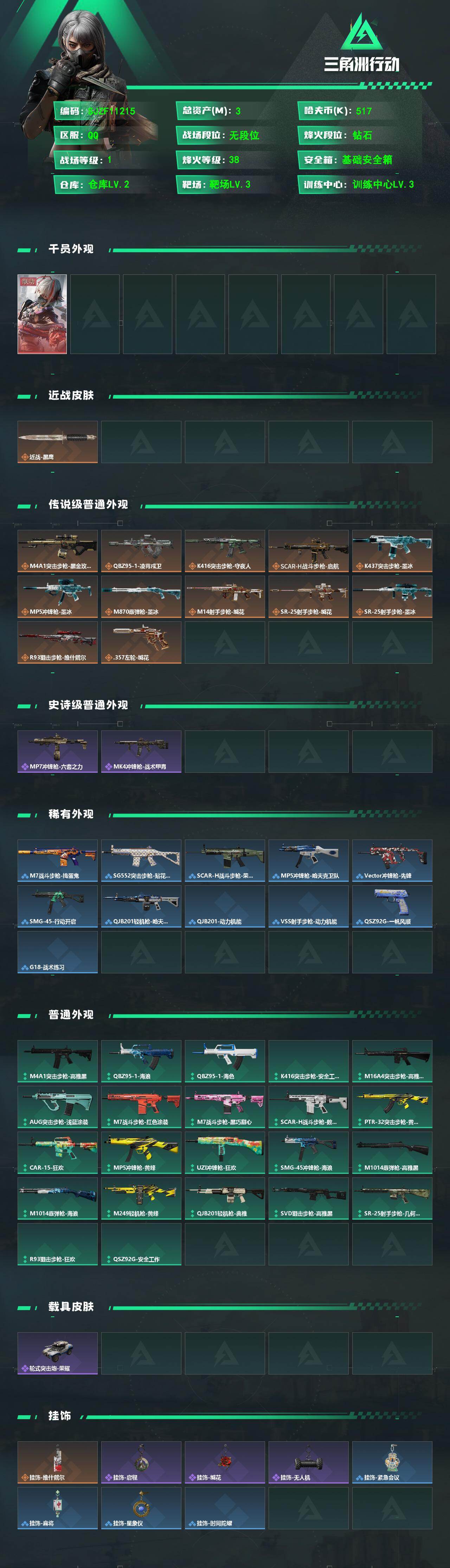 SJZEY4233960三角洲行动账号详情图2 SJZEY4233960三角洲行动账号详情图2