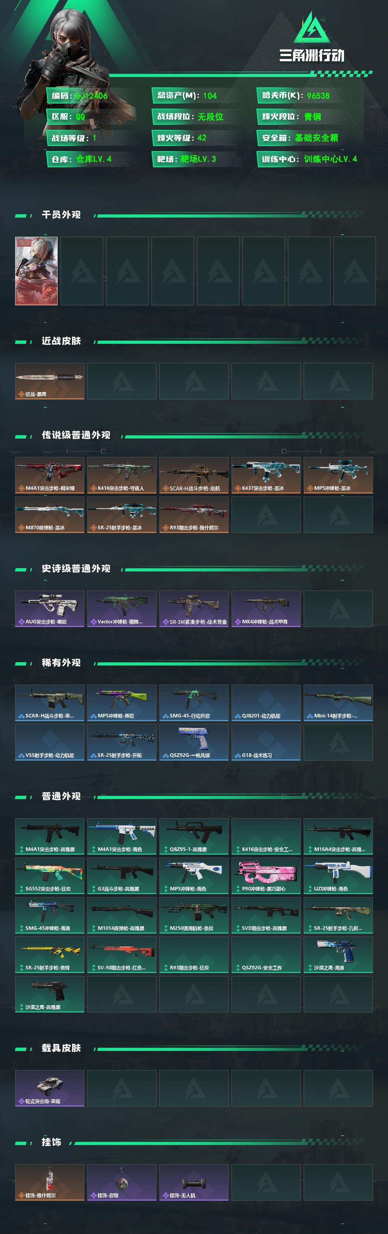 SJZEY4234520三角洲行动账号详情图2 SJZEY4234520三角洲行动账号详情图2