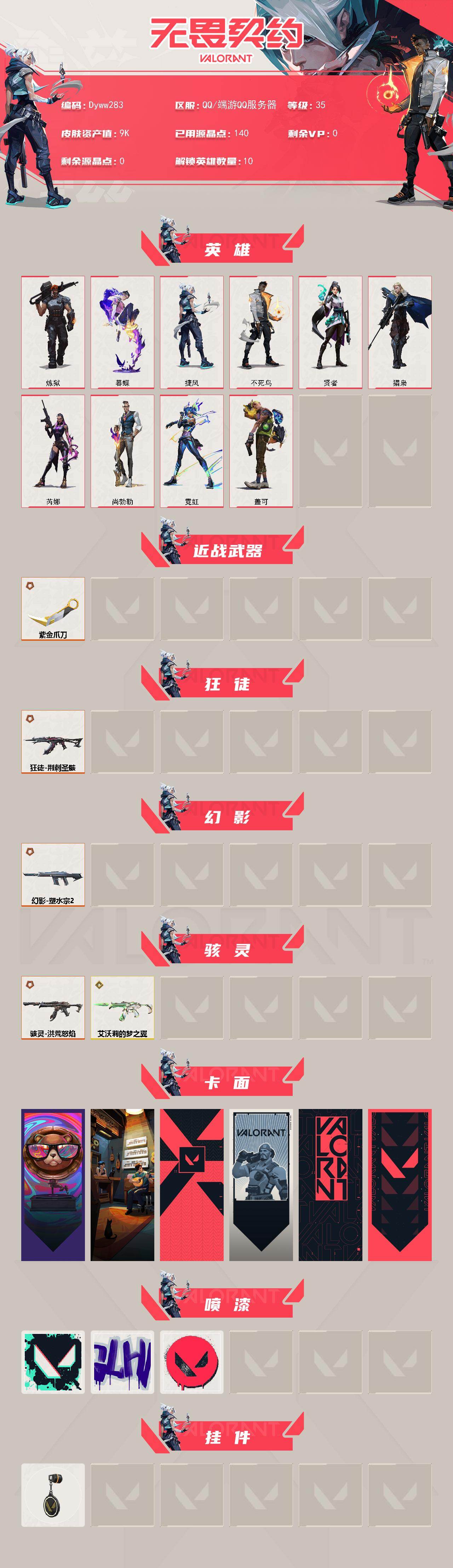 WWQYYT487420无畏契约账号详情图2 WWQYYT487420无畏契约账号详情图2