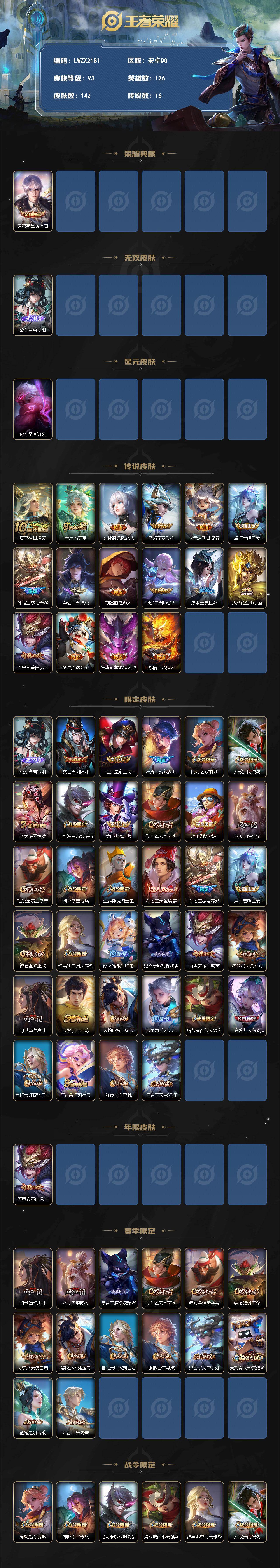 WZLE4557002王者荣耀账号详情图2