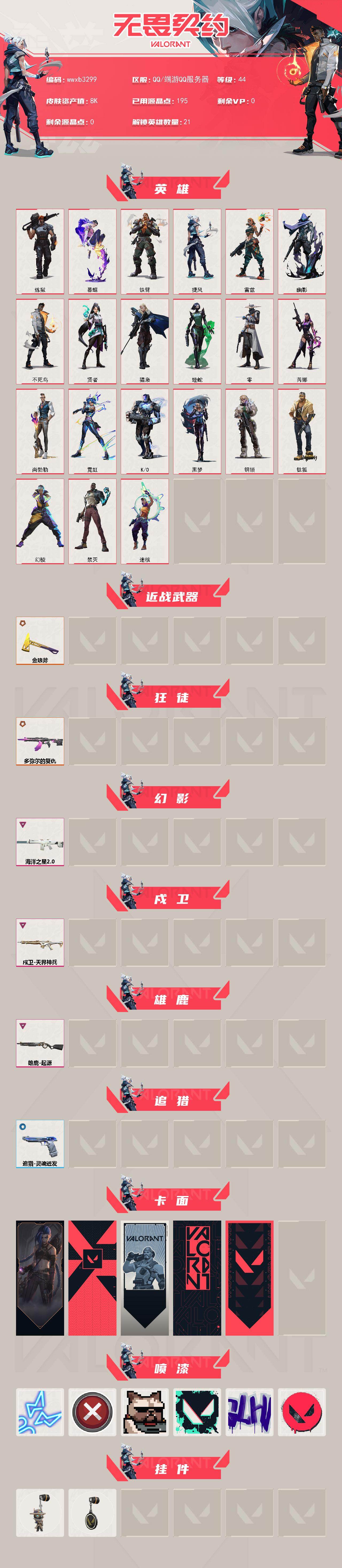 WWQYYT490971无畏契约账号详情图2 WWQYYT490971无畏契约账号详情图2