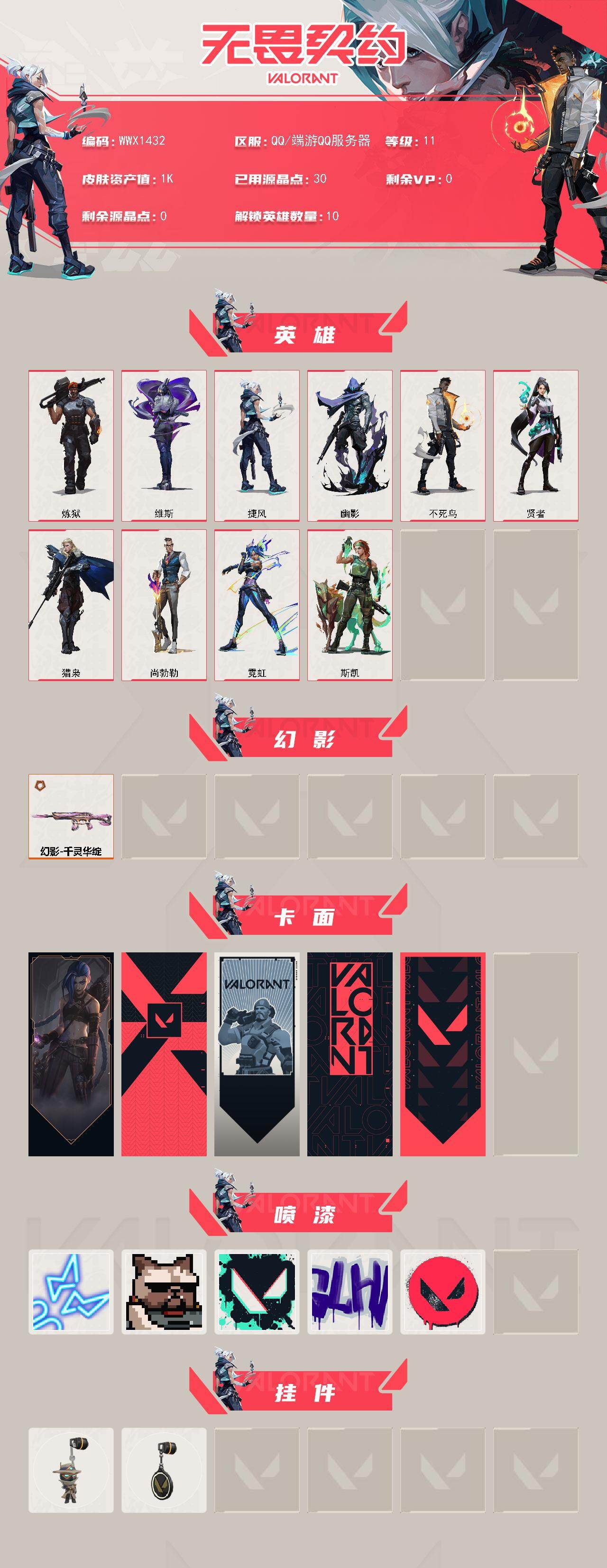WWQEY494031无畏契约账号详情图2