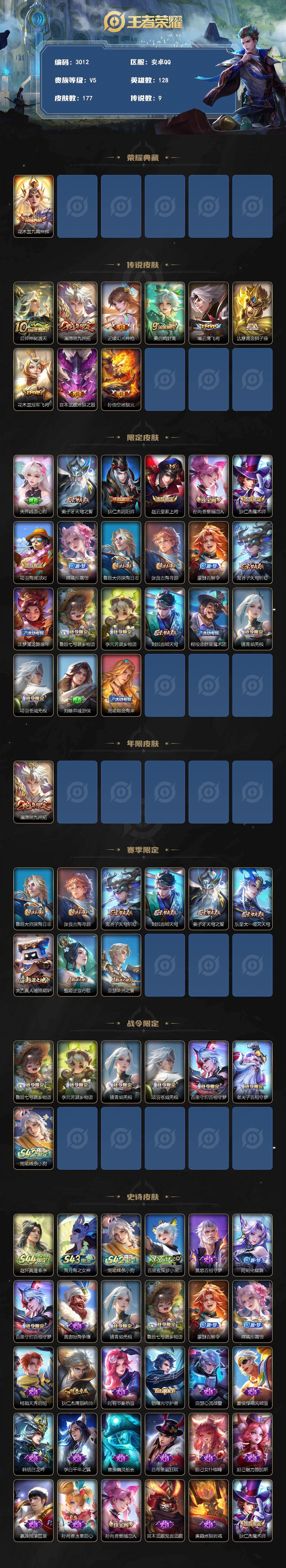 WZLX4580702王者荣耀账号详情图2