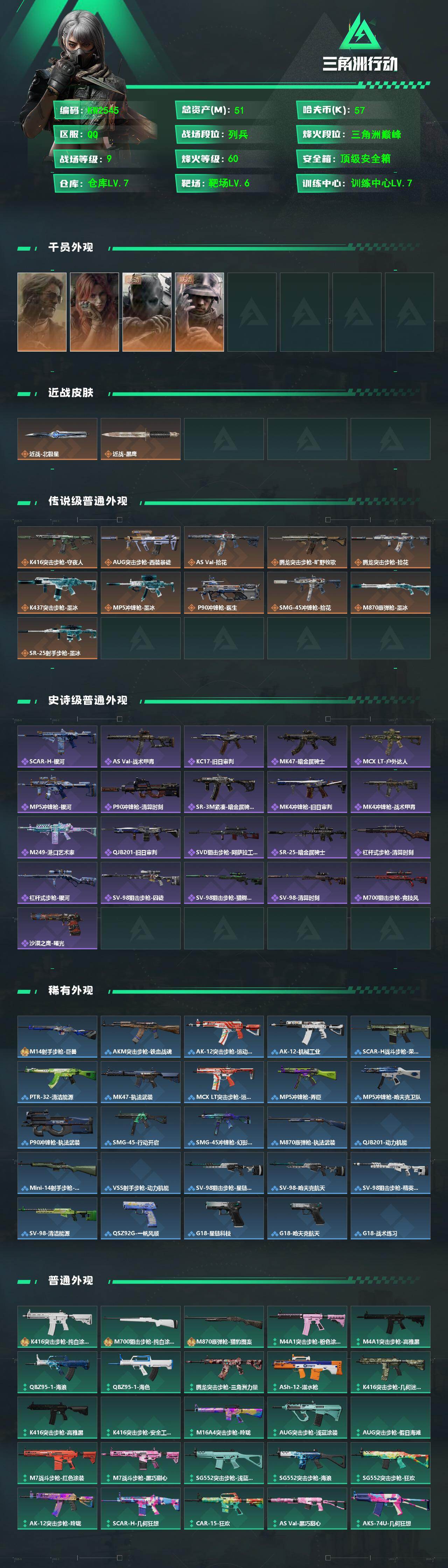SJZEY4248602三角洲行动账号详情图2 SJZEY4248602三角洲行动账号详情图2