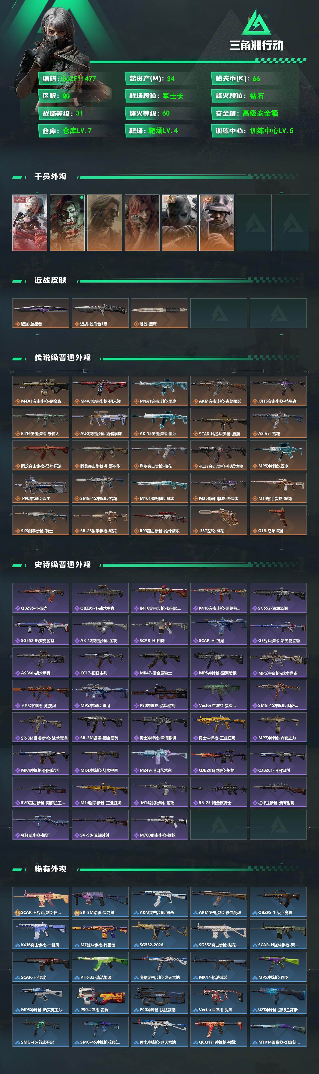 SJZEY4250352三角洲行动账号详情图2
