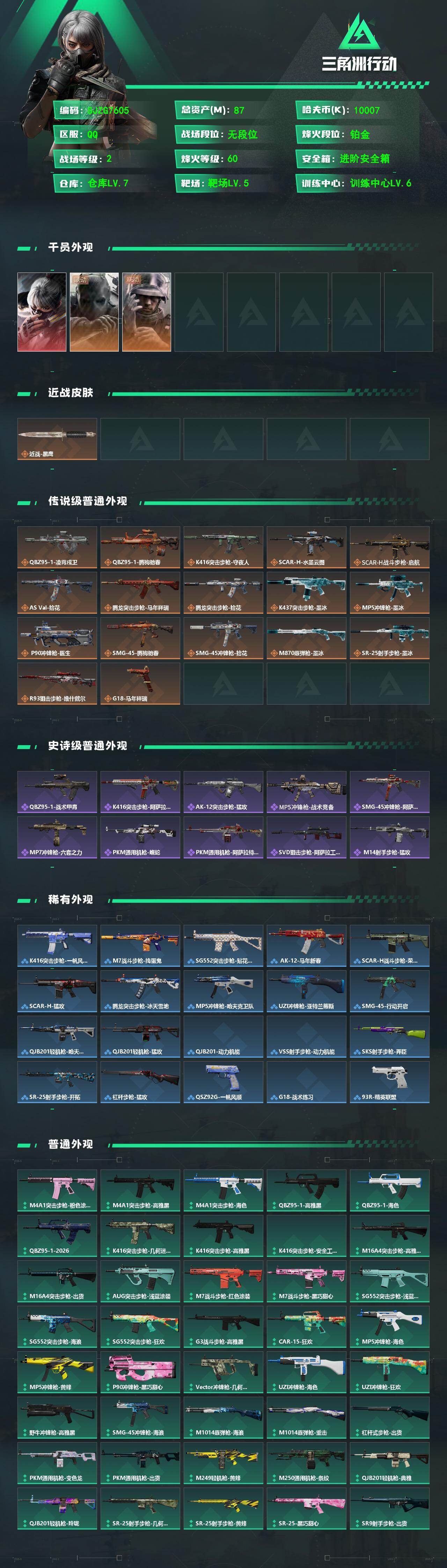 SJZEY4257664三角洲行动账号详情图2 SJZEY4257664三角洲行动账号详情图2