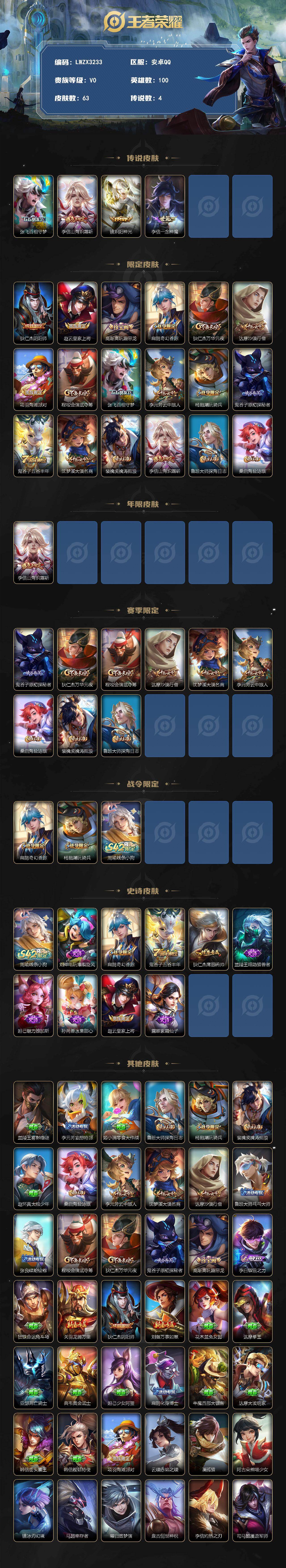WZLE4645735王者荣耀账号详情图2