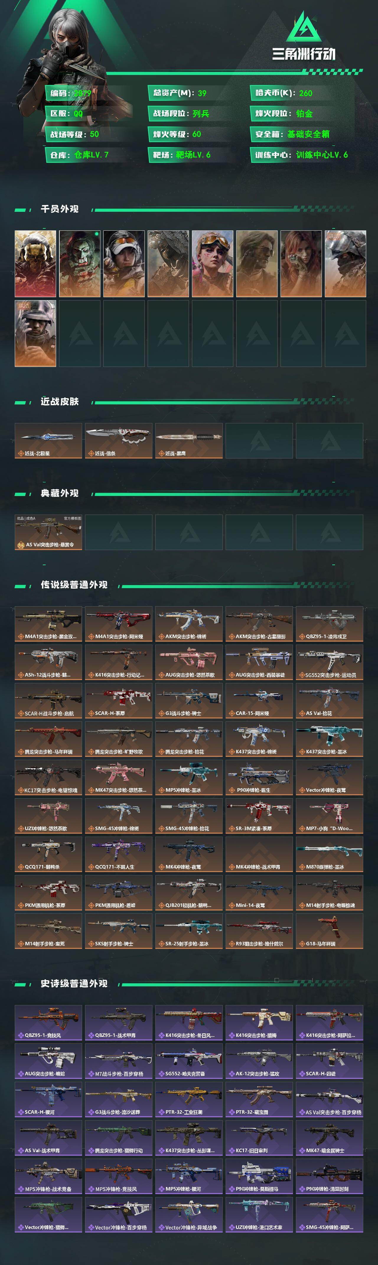 SJZMMN4315635三角洲行动账号详情图3 SJZMMN4315635三角洲行动账号详情图3