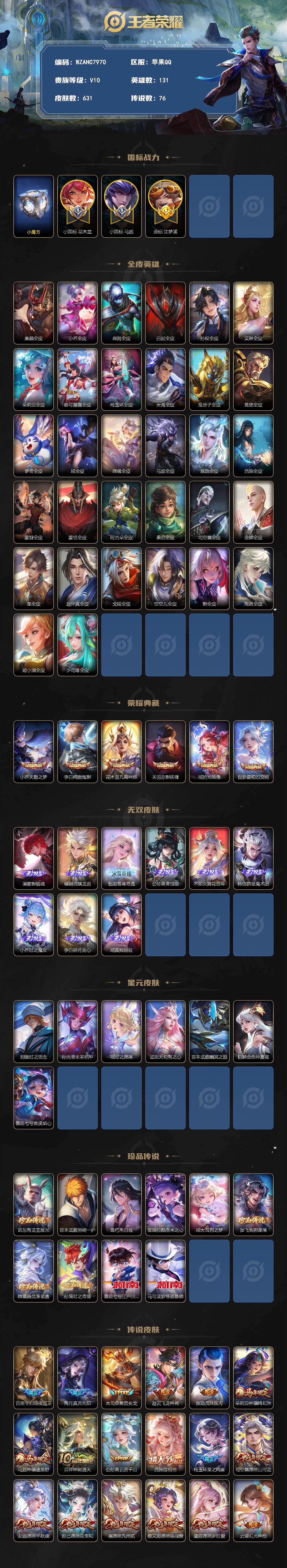 WZEY4677791王者荣耀账号详情图2 WZEY4677791王者荣耀账号详情图2