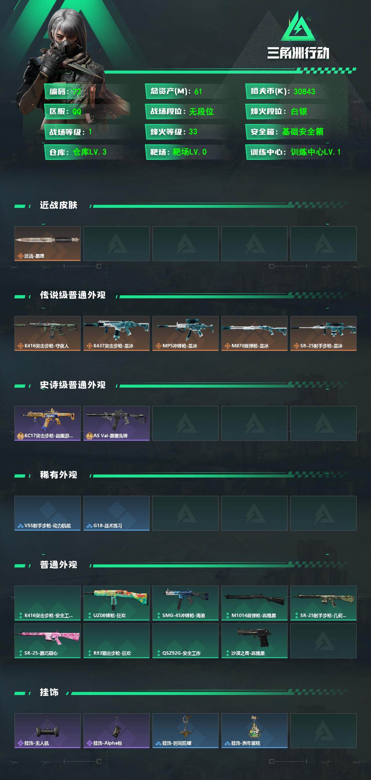 SJZQM4329125三角洲行动账号详情图3 SJZQM4329125三角洲行动账号详情图3