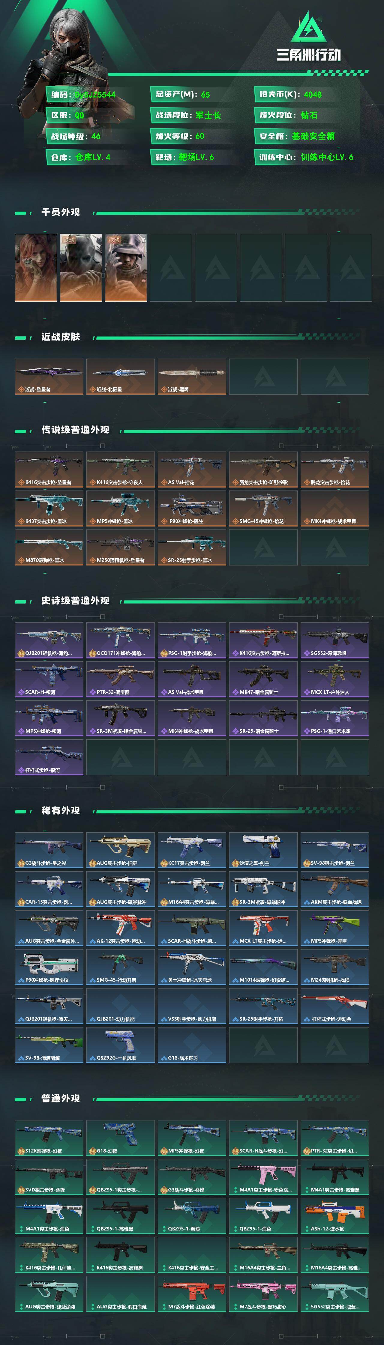 SJZYYT4327753三角洲行动账号详情图2 SJZYYT4327753三角洲行动账号详情图2