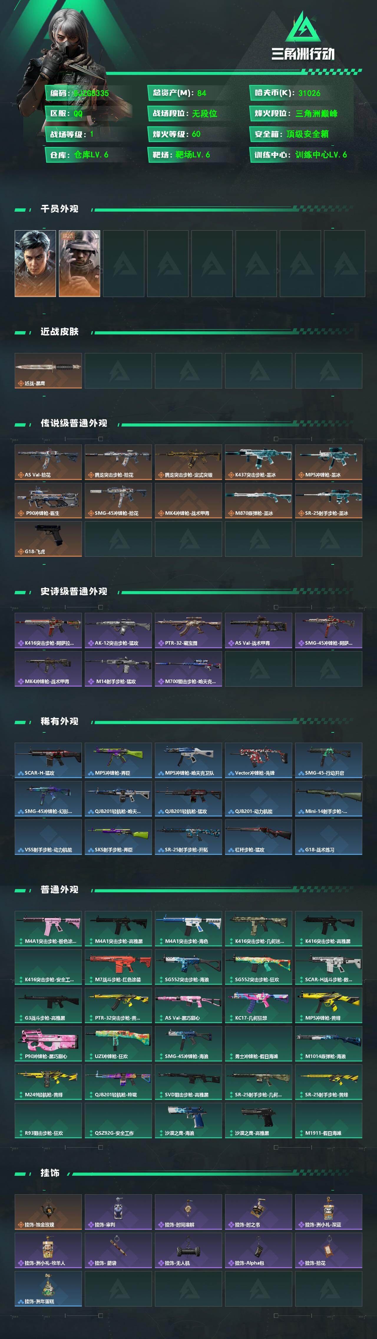 SJZEY4333401三角洲行动账号详情图2