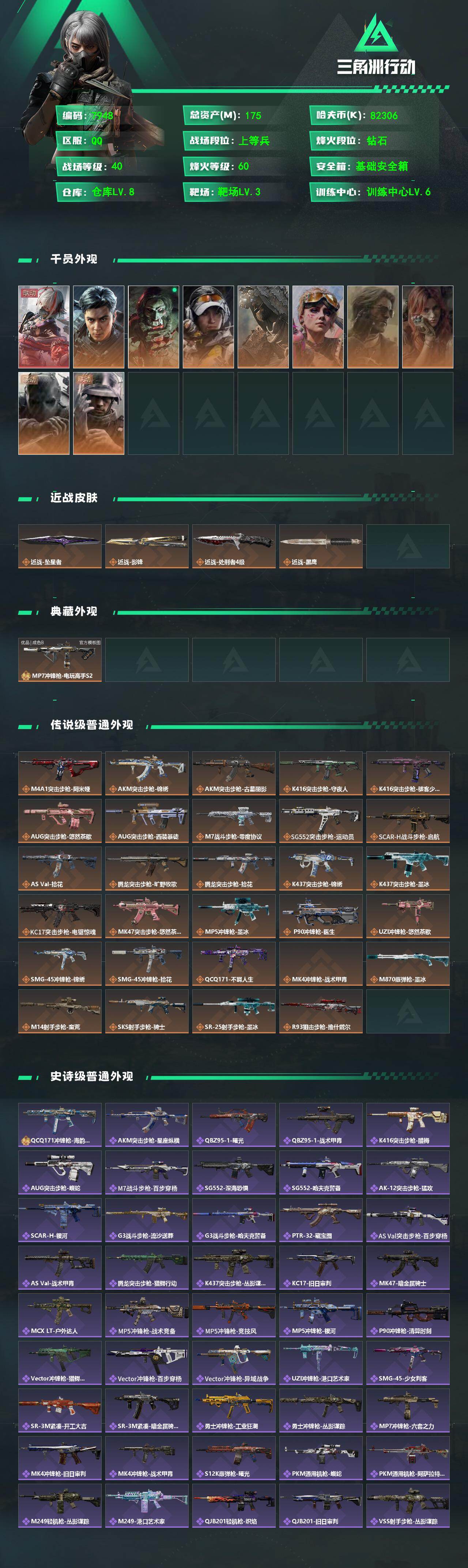 SJZMMN4345220三角洲行动账号详情图3 SJZMMN4345220三角洲行动账号详情图3