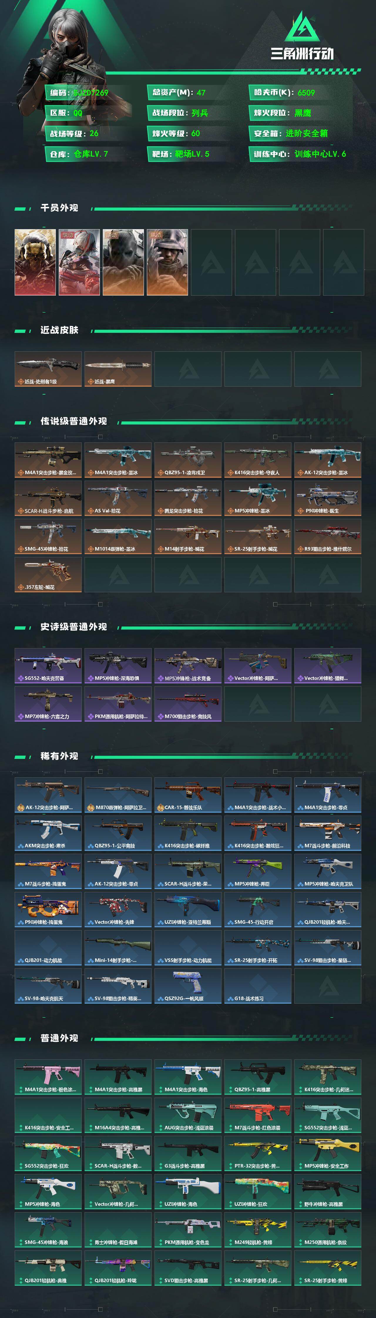 SJZEY4332033三角洲行动账号详情图2 SJZEY4332033三角洲行动账号详情图2