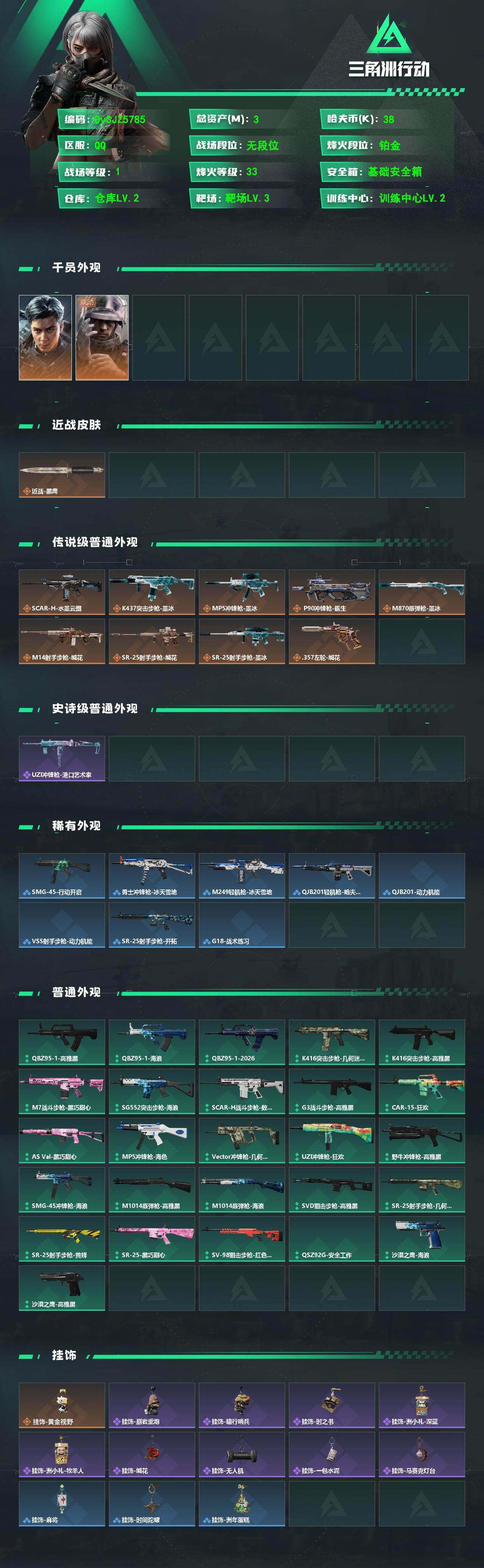 SJZYYT4335737三角洲行动账号详情图2 SJZYYT4335737三角洲行动账号详情图2