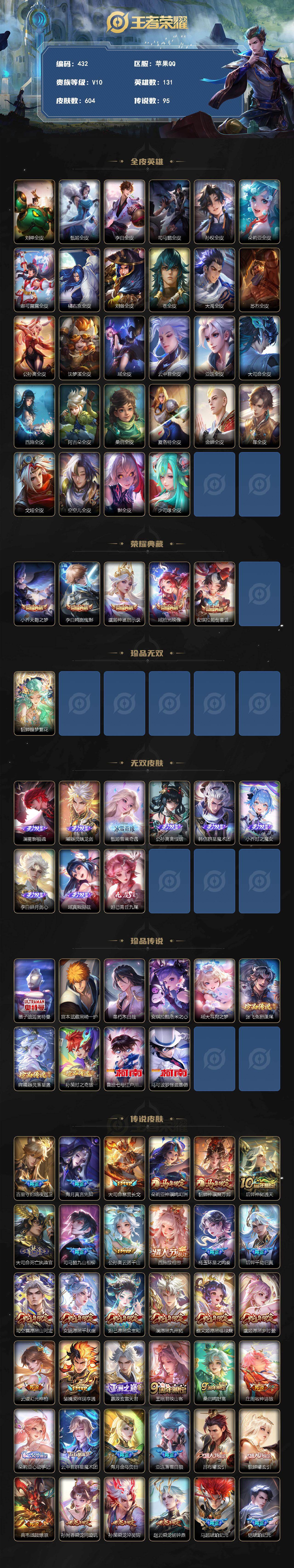 WZMMN4727530王者荣耀账号详情图3
